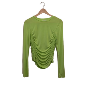 PATRIZIA LUCA MILANO NEON GREEN BLOUSE. SIZE M